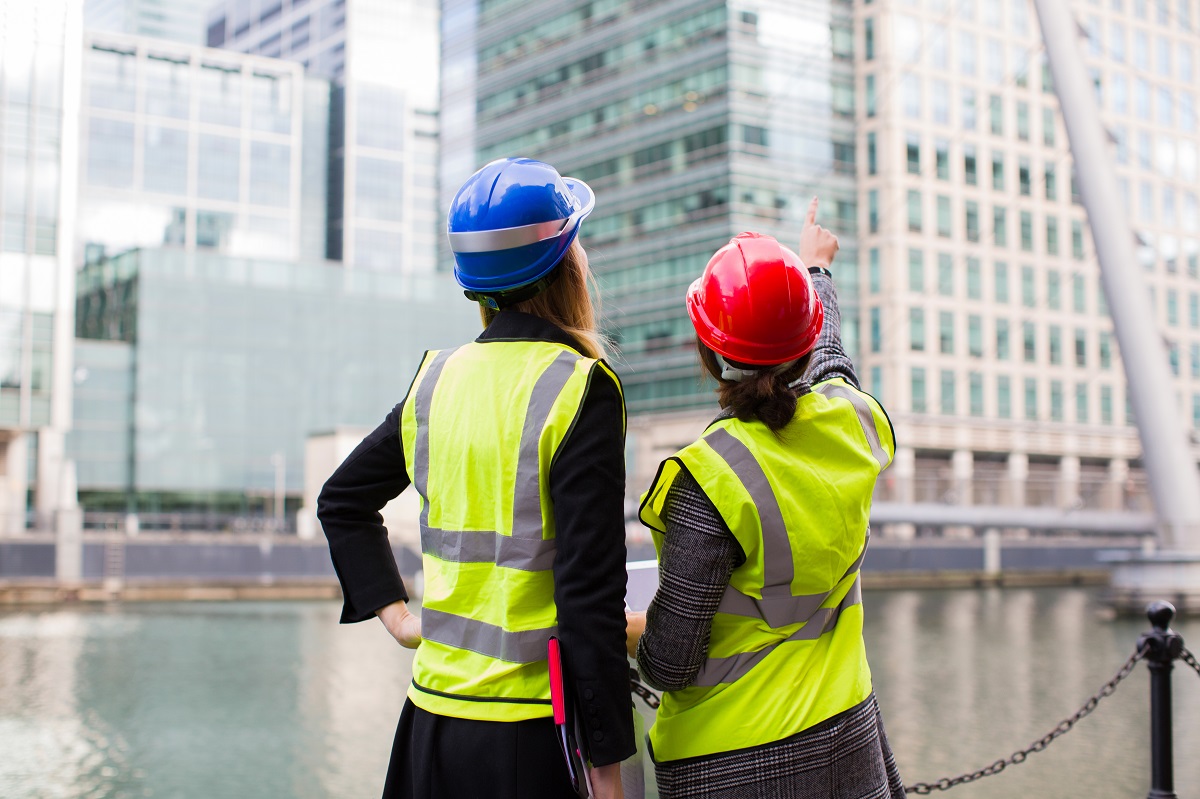 Female construction workers